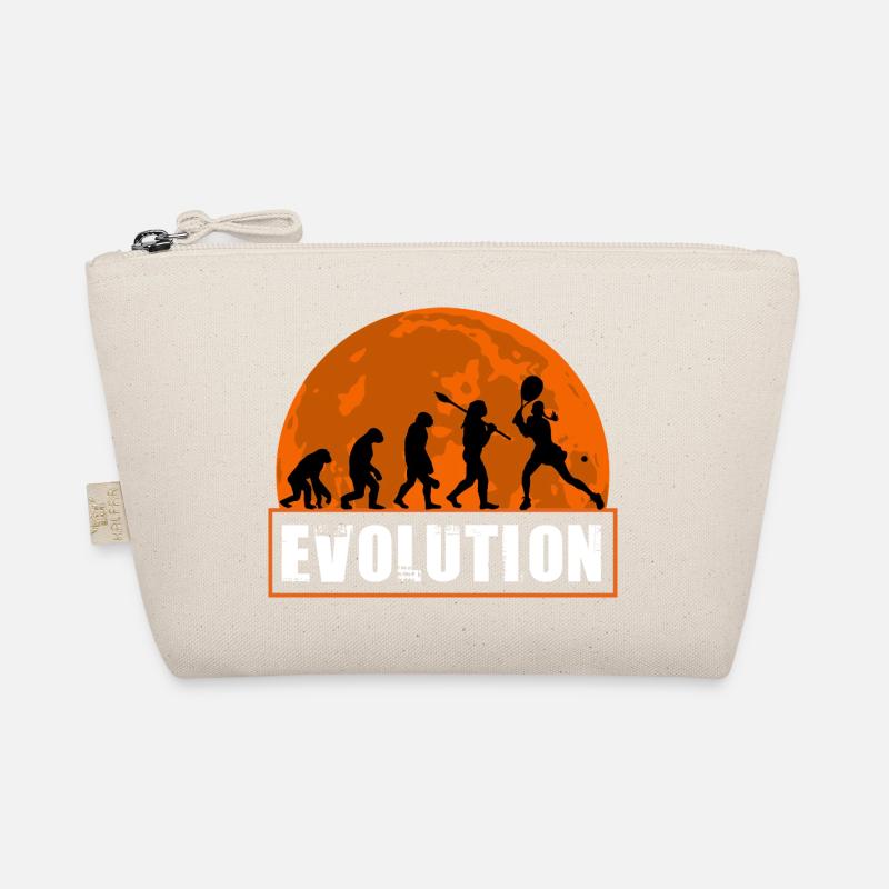 Tennis Evolution Female Player Retro Sunset Art Organic Pouch