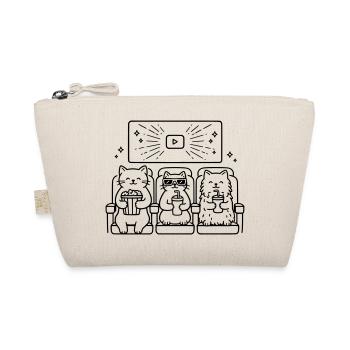 Cats Cinema Line Art - Organic Pouch - nature - Front