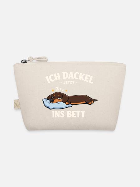 Dackel Kleidung Geschenke Ich dackel jetzt - Bio-Täschchen - Natur