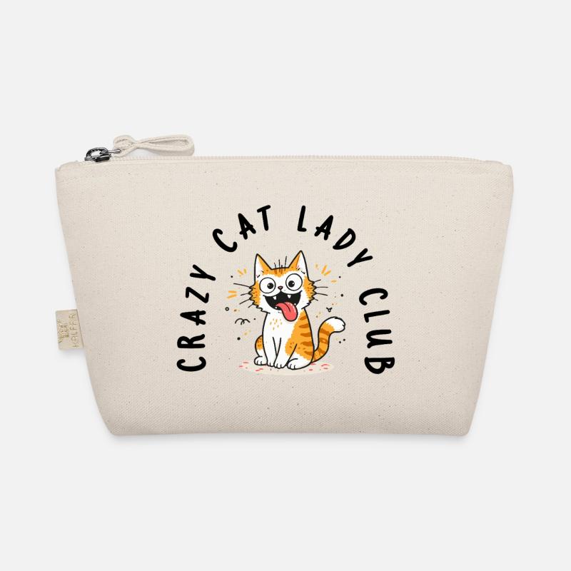 Crazy Cat Lady Club Funny Cat Saying Organic Pouch