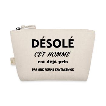 MAN CAUGHT - Organic Pouch - nature - Front