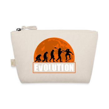 Evolution of Skateboarding Retro Sunset Skater - Organic Pouch - nature - Front