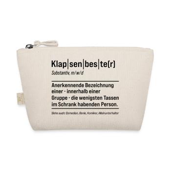 Klapsenbester Klapse Psychiatrie Fun Sprüche - Bio-Täschchen - Natur - Vorne