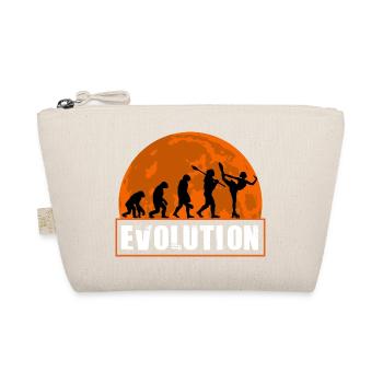 Evolution of Figure Skating Retro Figure Skater - Organic Pouch - nature - Front