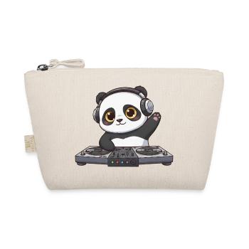 Panda DJ Dancing Techno Music DJ Party - Trousse biologique - nature - Devant