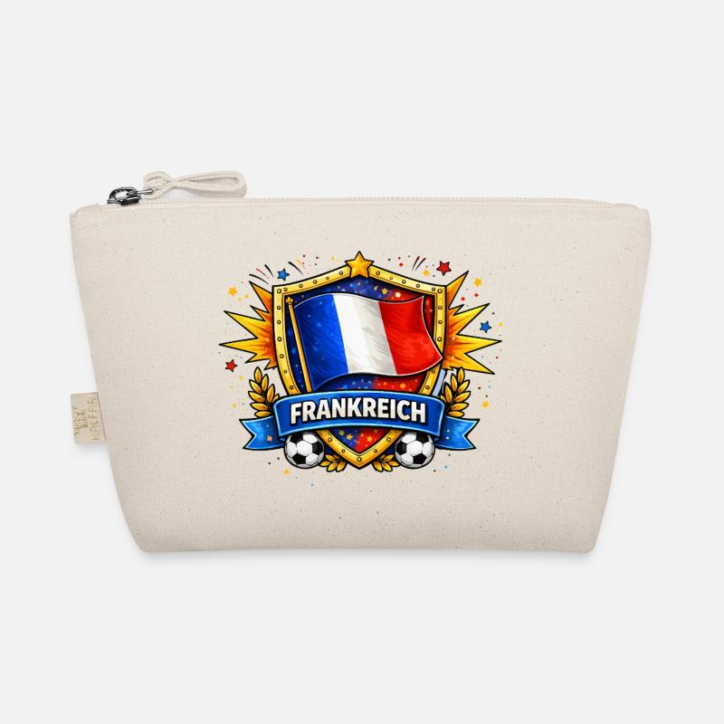 Drapeau français dans le bouclier de football Trousse biologique