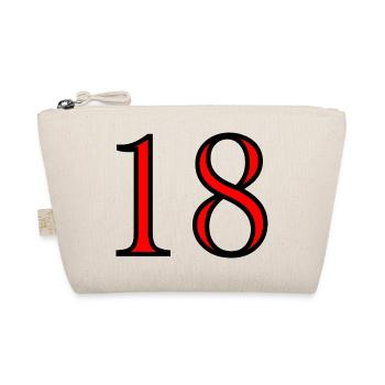 18. 18 JAHRE ALT. 18-JÄHRIGES JUBILÄUM. 18. GEBURTSTAG. - Bio-Täschchen - Natur - Vorne