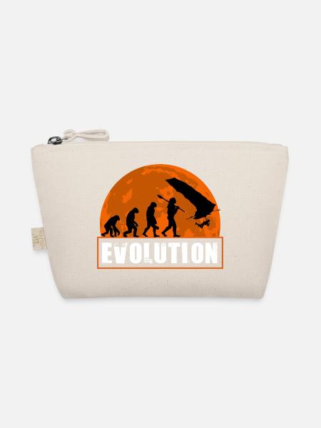 Entwicklung des Hanggliderpilot-Sunset-Designs - Bio-Täschchen - Natur - Vorne