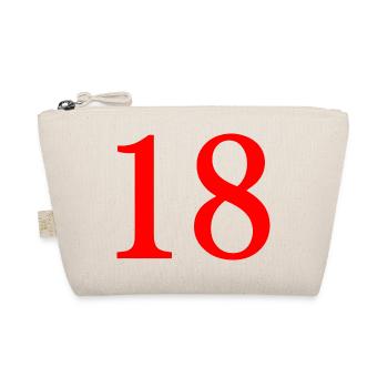 18. 18 JAHRE ALT. 18-JÄHRIGES JUBILÄUM. 18. GEBURTSTAG. - Bio-Täschchen - Natur - Vorne