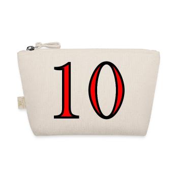 10. 10 YEARS. 10th ANNIVERSARY. 10 YEAR ANNIVERSARY. - Organic Pouch - nature - Front