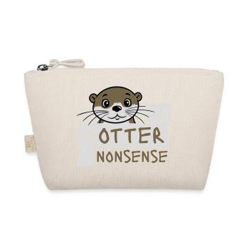 Otter Nonsense Lustig Wortspiel Otter Liebe Spruch - Bio-Täschchen - Natur - Vorne