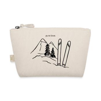 pure love ski - Bio-Täschchen - Natur - Vorne