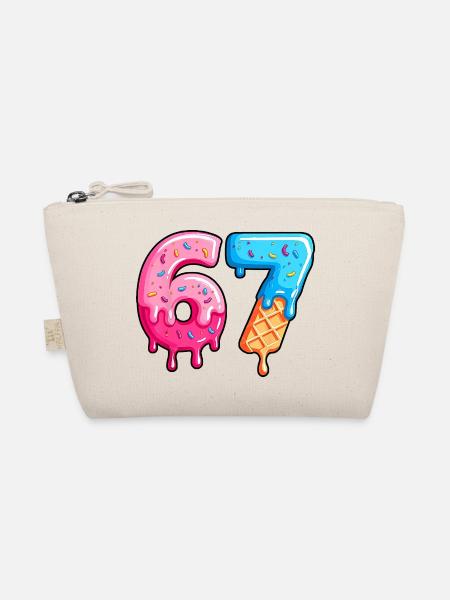 Figures Sweet 6-7 Dessert-Schrift - Bio-Täschchen - Natur - Vorne