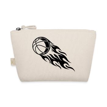 Basketball Feuer - Bio-Täschchen - Natur - Vorne