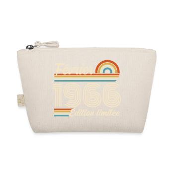 Born in February 1966 | 60th Anniversary - Organic Pouch - nature - Front