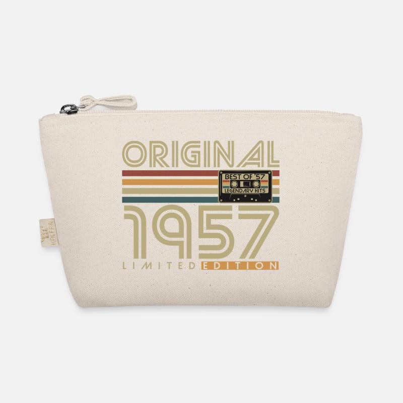Original 1957 Vintage Retro Birthday Gift Organic Pouch