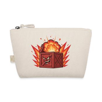 Boîte en bois explosive au visage sombre - Trousse biologique - nature - Devant