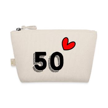 50. 50 ANS. 50e ANNIVERSAIRE. ANNIVERSAIRE 50 ANS. - Trousse biologique - nature - Devant