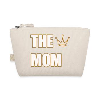 THE MOM – Bold & Proud Mother Statement Design - Organic Pouch - nature - Front