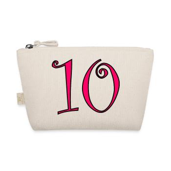 10. 10 YEARS. 10th ANNIVERSARY. 10 YEAR ANNIVERSARY. - Organic Pouch - nature - Front