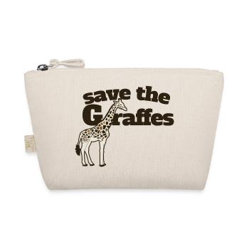 Save the Giraffes Giraffe Art Tee - Organic Pouch - nature - Front