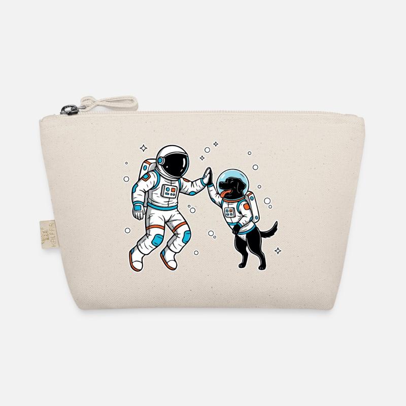 Astronautenhund Labrador Black High Five im Weltraum Bio-Täschchen