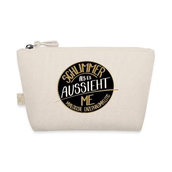 Schlimmer als es aussieht, ME  - Bio-Täschchen - Natur - Vorne