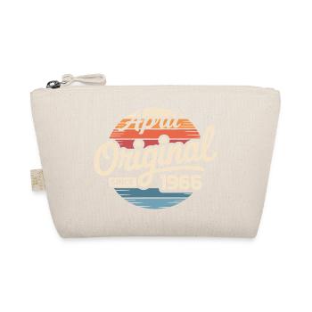 Born in april 1966 - 60th birthday april 1966 - Organic Pouch - nature - Front