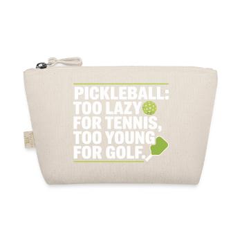 Joueur de pickleball trop paresseux pour le tennis pickleball - Trousse biologique - nature - Devant