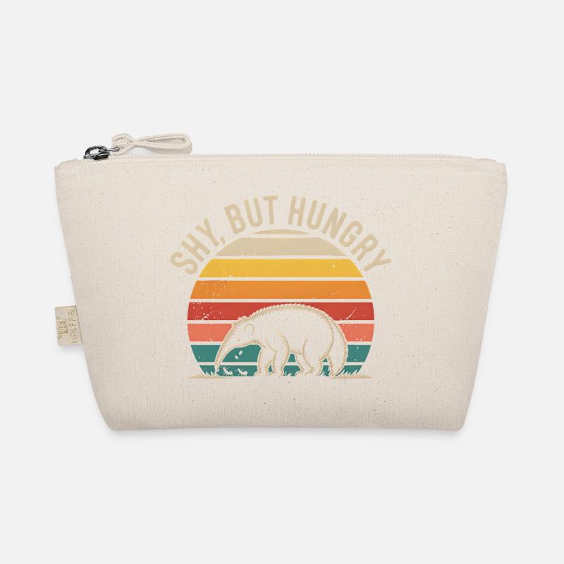 Shy, but hungry | Retro anteater Organic Pouch