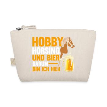 Bier Pferd Hobby Horsing - Bio-Täschchen - Natur - Vorne