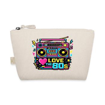 J’adore le Neon Boombox des années 80 - Trousse biologique - nature - Devant