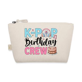 K-Pop Birthday Crew - Organic Pouch - nature - Front