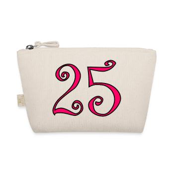 25. 25 ANS. 25e ANNIVERSAIRE. ANNIVERSAIRE 25 ANS. - Trousse biologique - nature - Devant