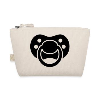 Pacifier Silhouette – Baby Design - Organic Pouch - nature - Front