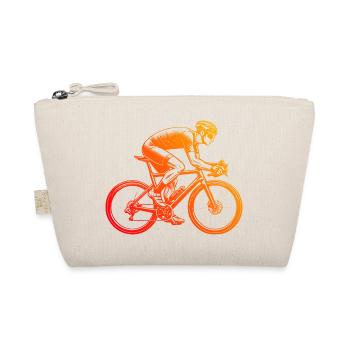 Gift idea for a road bike with road bike - Organic Pouch - nature - Front