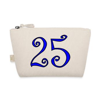 25. 25 ANS. 25e ANNIVERSAIRE. ANNIVERSAIRE 25 ANS. - Trousse biologique - nature - Devant