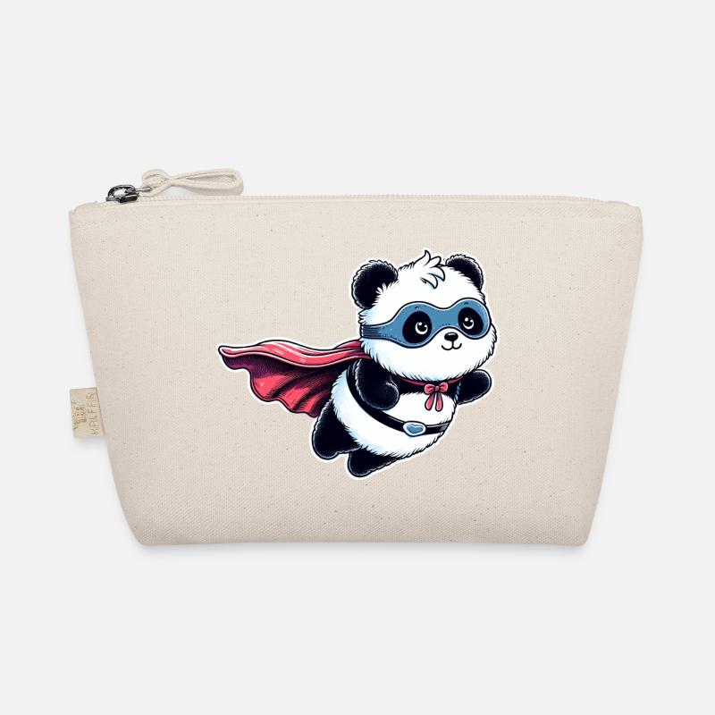 Panda Bär Helden Bärchen Superhelden Teddy Bio-Täschchen