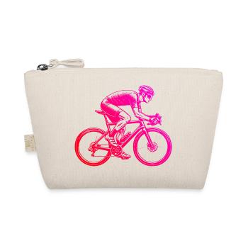 Gift idea for a road bike with road bike - Organic Pouch - nature - Front