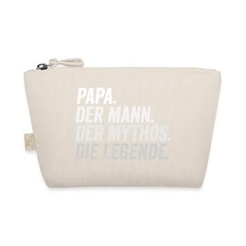 Papa Mann Mythos Legende - Bio-Täschchen - Natur - Vorne