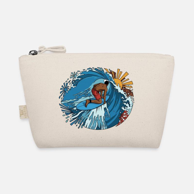Surfer Cirkel Surfkunst Organic Pouch