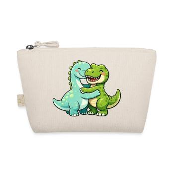 Cuddly dinosaurs - Organic Pouch - nature - Front