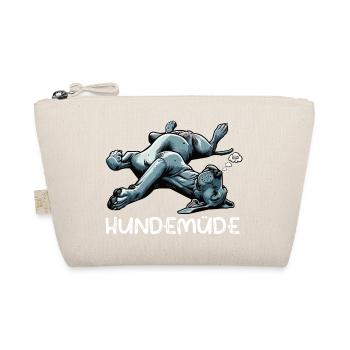 Hundemüde Deutsche Dogge Doggen Doggenbesitzer  - Bio-Täschchen - Natur - Vorne