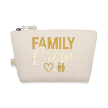 Family Crew Family Saying Parents Children - Organic Pouch - nature - Front