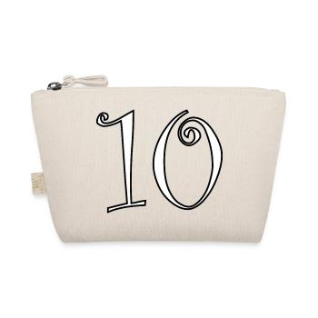 10. 10 YEARS. 10th ANNIVERSARY. 10 YEAR ANNIVERSARY. - Organic Pouch - nature - Front