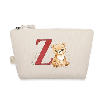 Z-Bear: Big Z with Bear - Organic Pouch - nature - Front