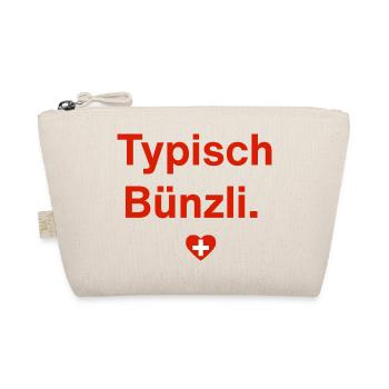 Typisch Bünzli. – Schweizer Minimal-Design - Bio-Täschchen - Natur - Vorne