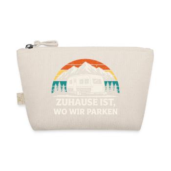 Zuhause ist wo wir parken Camping Shirt - Bio-Täschchen - Natur - Vorne