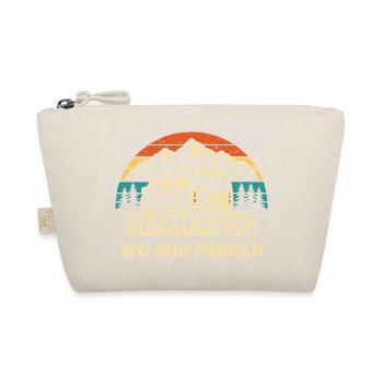 Zuhause ist wo wir parken Camping Shirt - Bio-Täschchen - Natur - Vorne