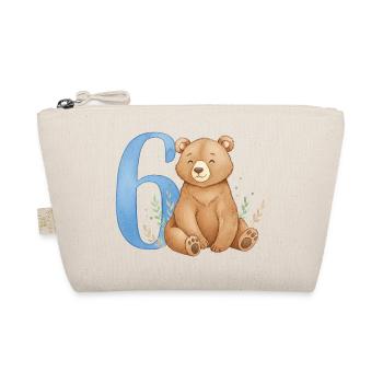 Ours aquarelle avec le numéro 6 - Trousse biologique - nature - Devant